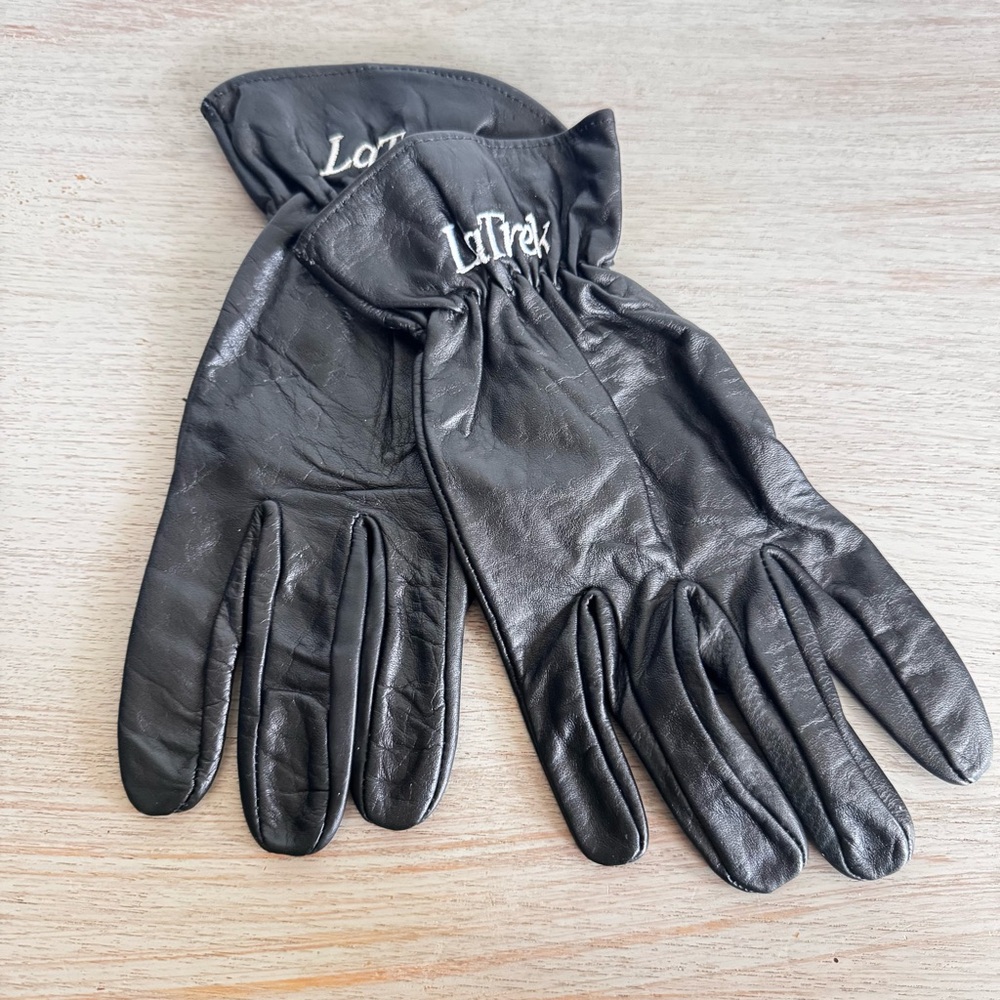 LaTrek By Fieldsheer Mens‎ Black Leather Gloves Size L 10 Riding Driving Casual